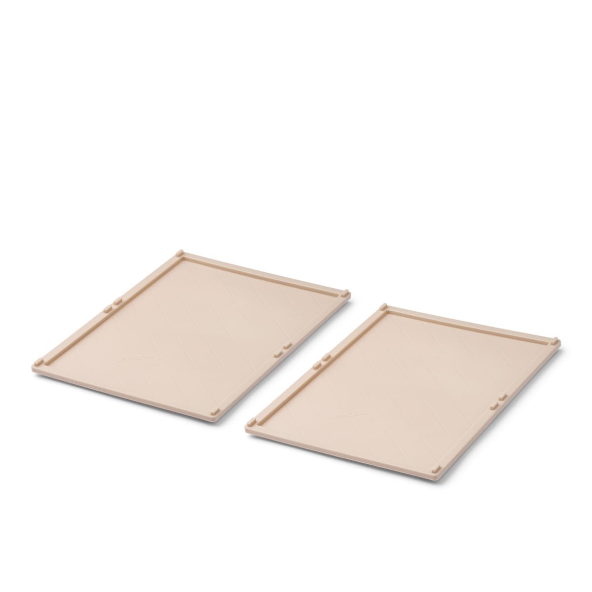 Liewood Weston Medium Storage Box Lids 2-pack - Sandy - STORAGE SPARE PARTS