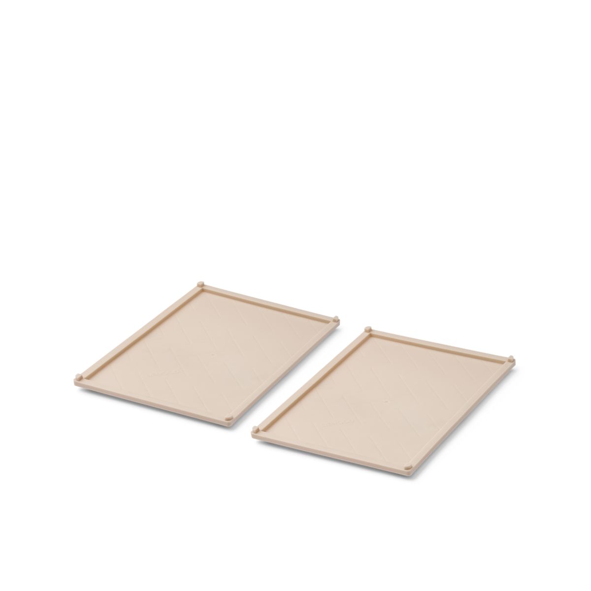 Liewood Weston Small Storage Box Lids 2-pack - Sandy - STORAGE SPARE PARTS
