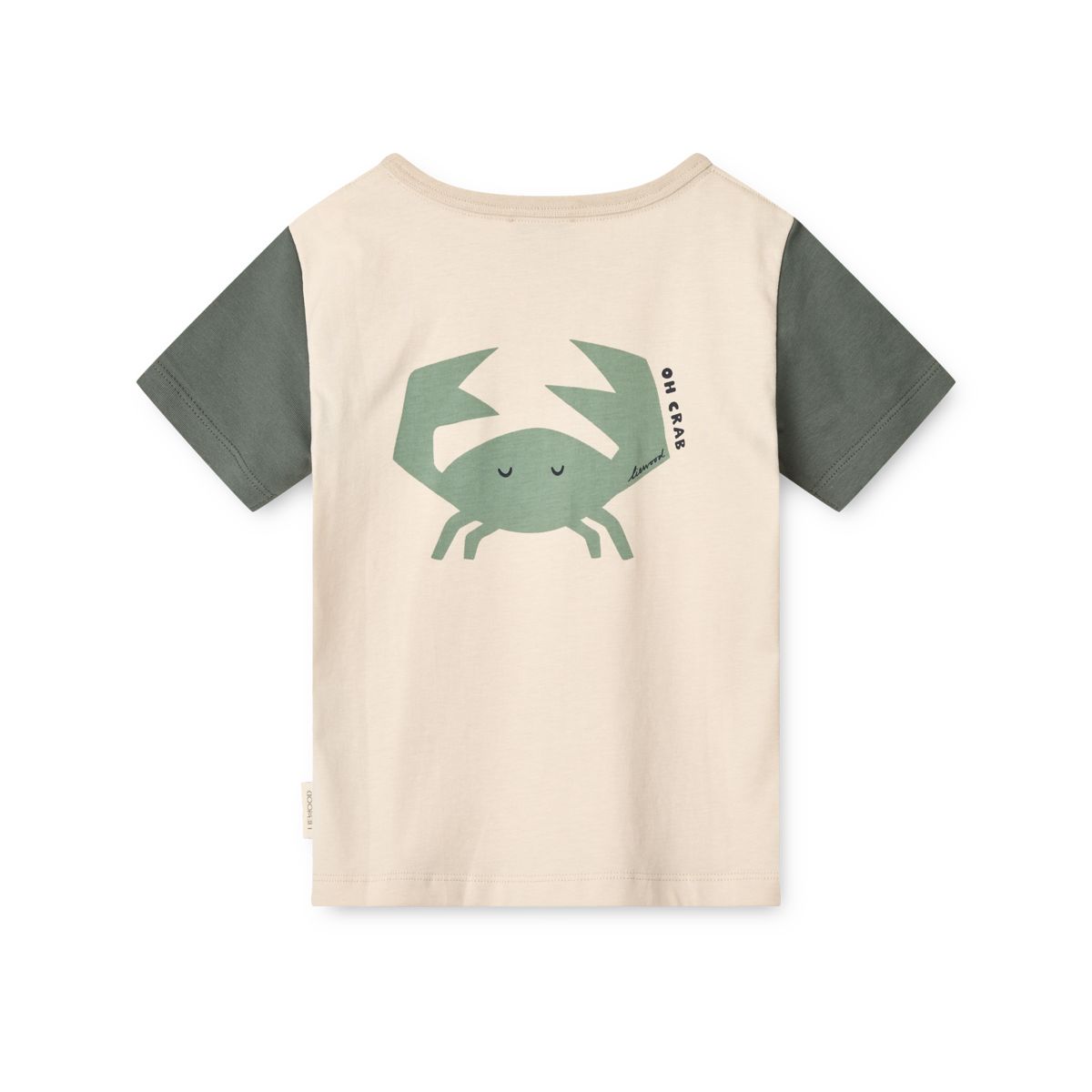 Liewood Apia Placement Print T-shirt - Oh Crab / Sandy - TSHIRT