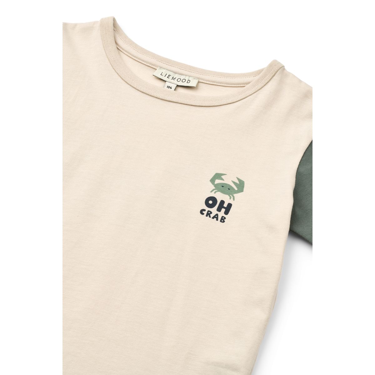 Liewood Apia Placement Print T-shirt - Oh Crab / Sandy - TSHIRT