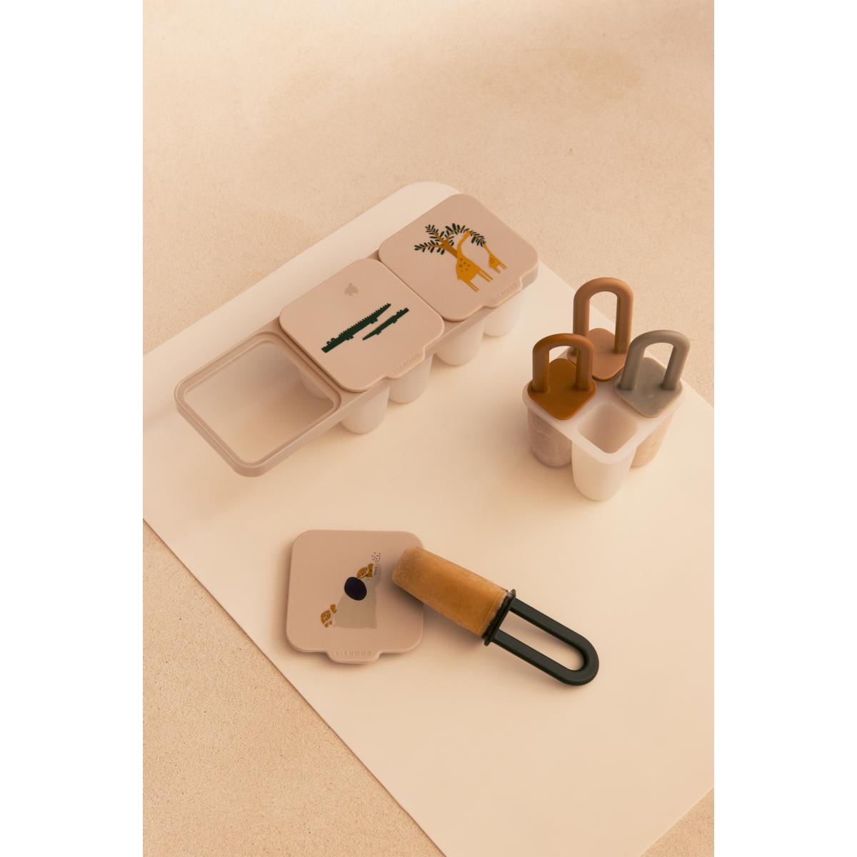 Liewood Kaimen Food & Ice Pop Tray - All together / Sandy - ICE POP