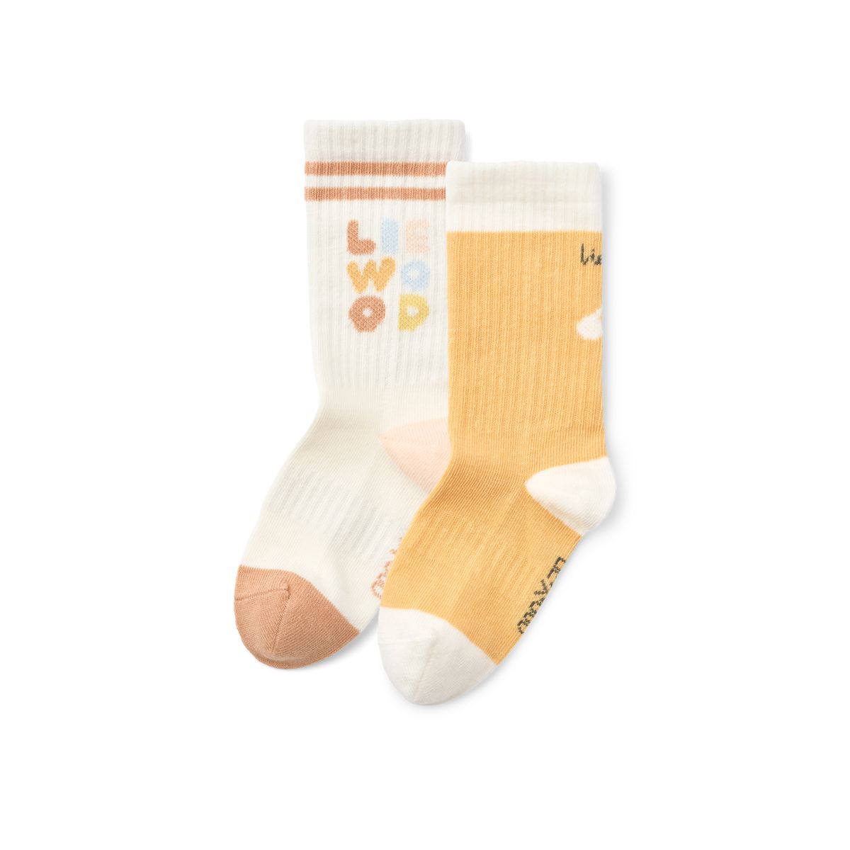 Liewood Annette Socks 2-Pack - Light apricot / Creme de la creme - SOCKS/STOCKINGS