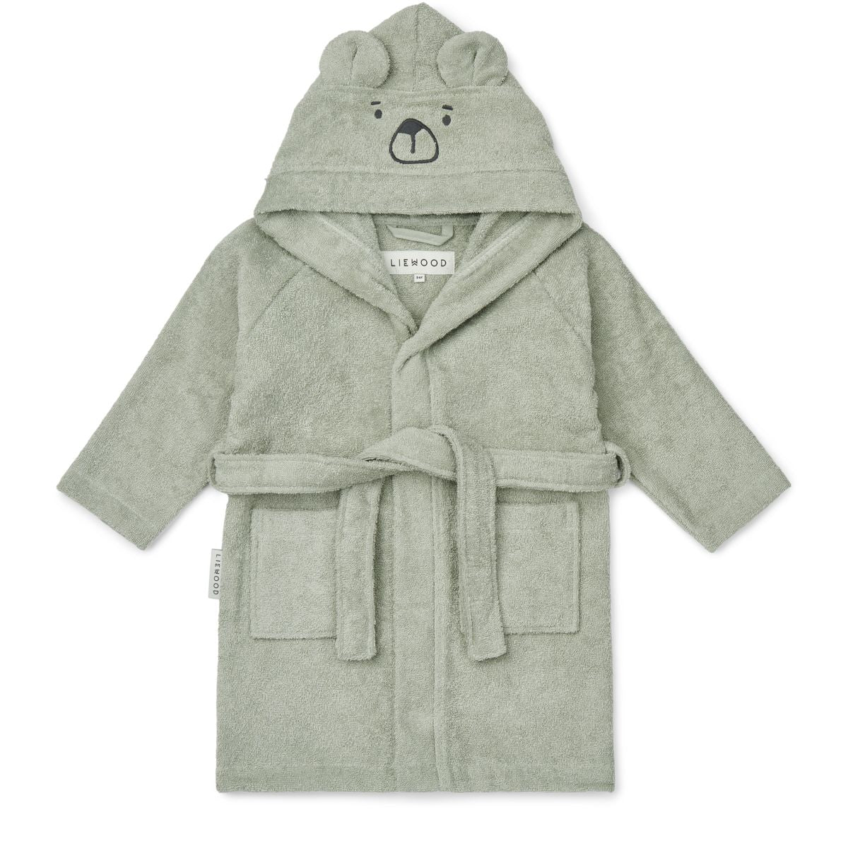 Liewood Lily Bear Bathrobe - Dove blue - TOWEL / WASHCLOTH