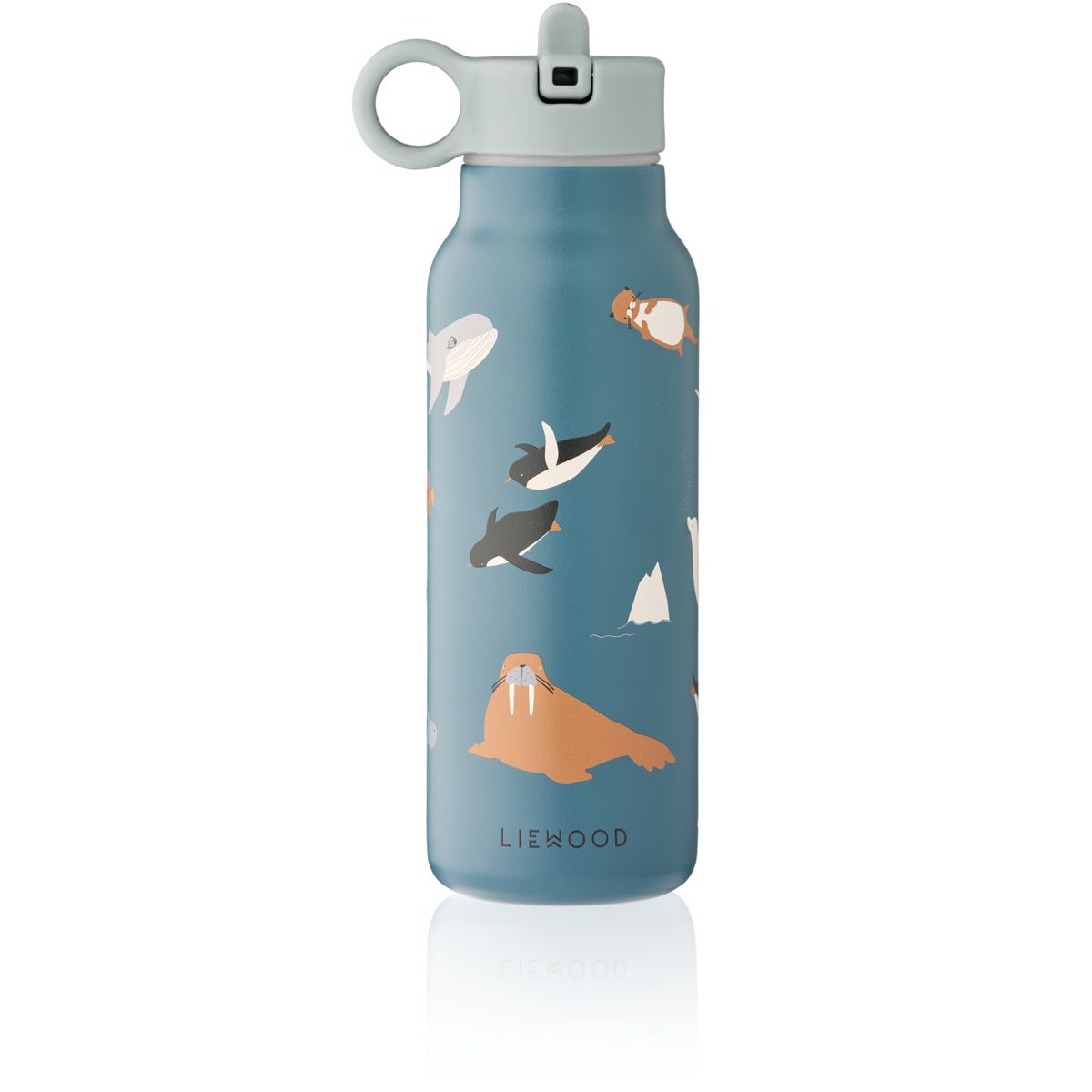 Liewood Falk Water Bottle 350 ml - Arctic Sea / Ocean view - WATER BOTTLE