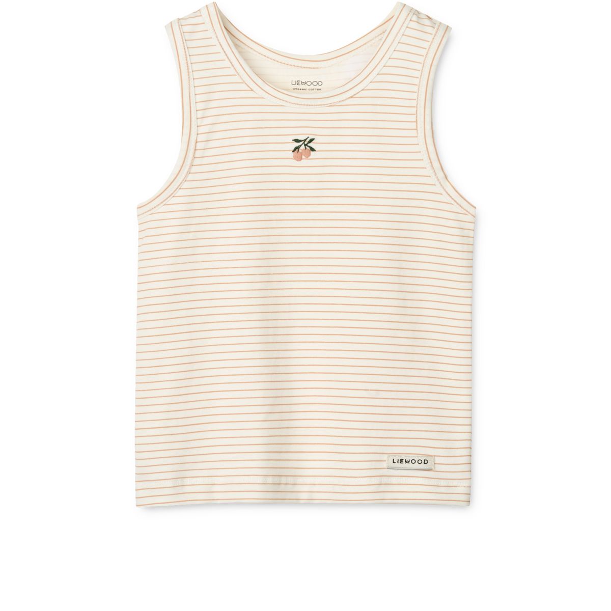 Liewood Faris Tank Top 2-pack - Mini peach sea shell / stripe mix - TANK TOP