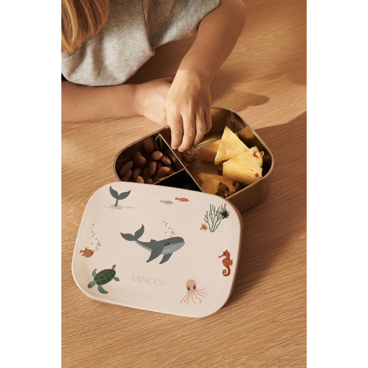 Liewood Arthur Lunchbox - Sea creature / Sandy - LUNCHBOX