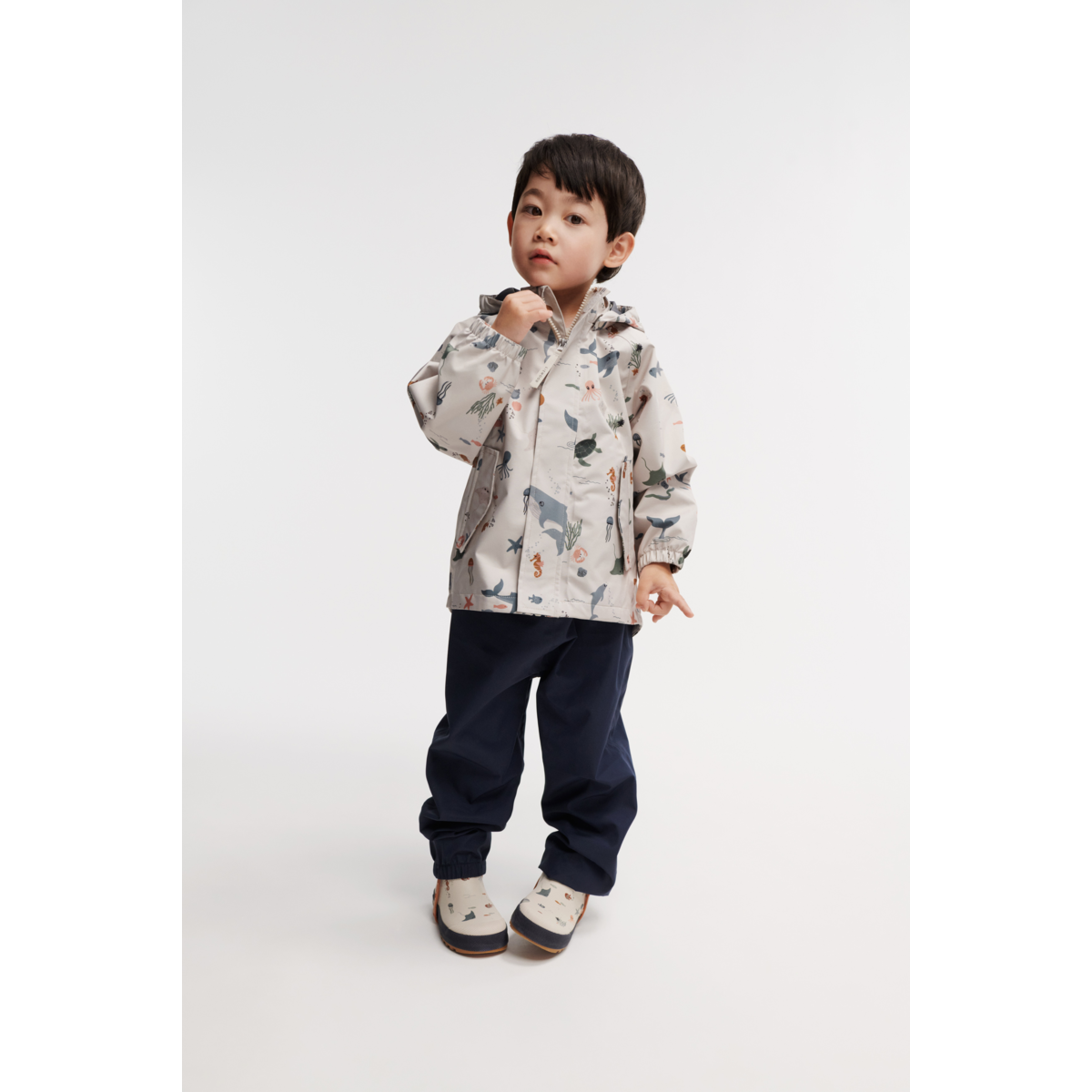 Liewood Tekla short rain boots - Sea creature / Sandy - RUBBER BOOTS