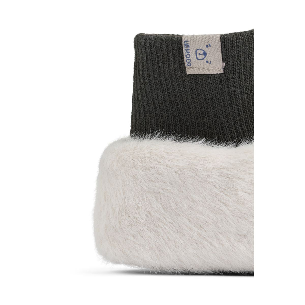 Liewood Beth Panda Plush Slippers - Sandy / Dark grey - INDOOR SLIPPERS