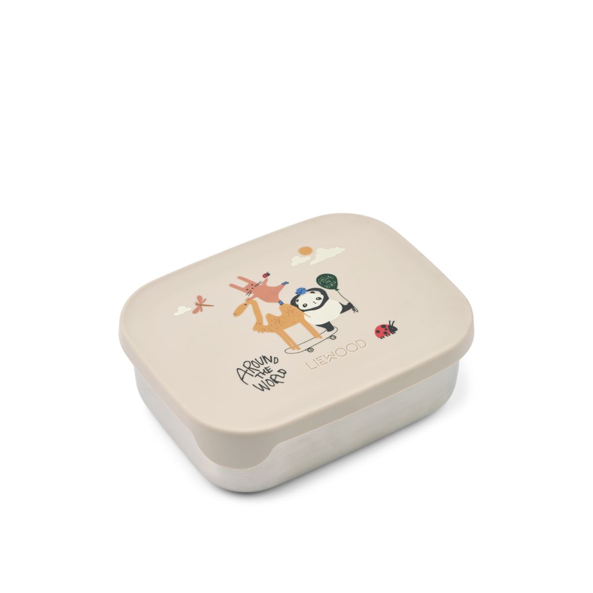 Liewood ARTHUR Steel Lunchbox - Around the world / Sandy - LUNCHBOX