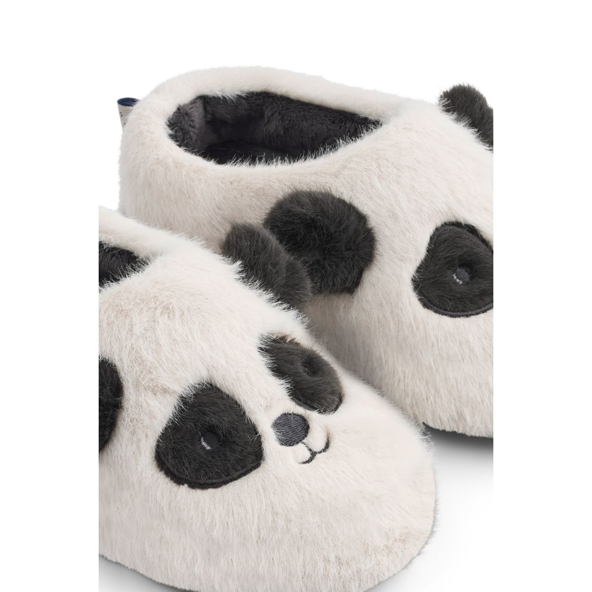 Liewood Aviaja Panda Slippers - Sandy / Dark grey - INDOOR SLIPPERS