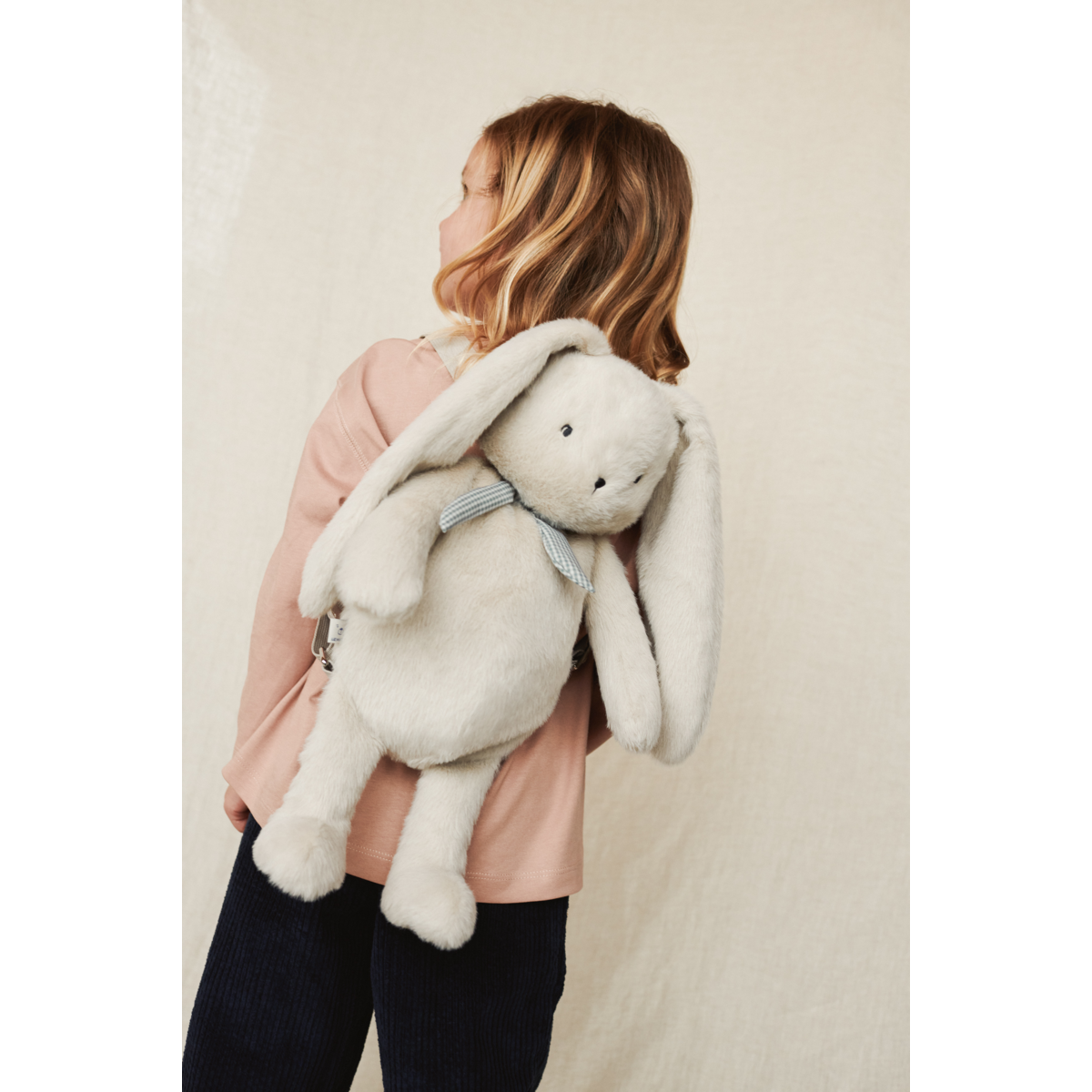 Liewood Dayana Plush Rabbit Backpack - Mist - BACKPACK