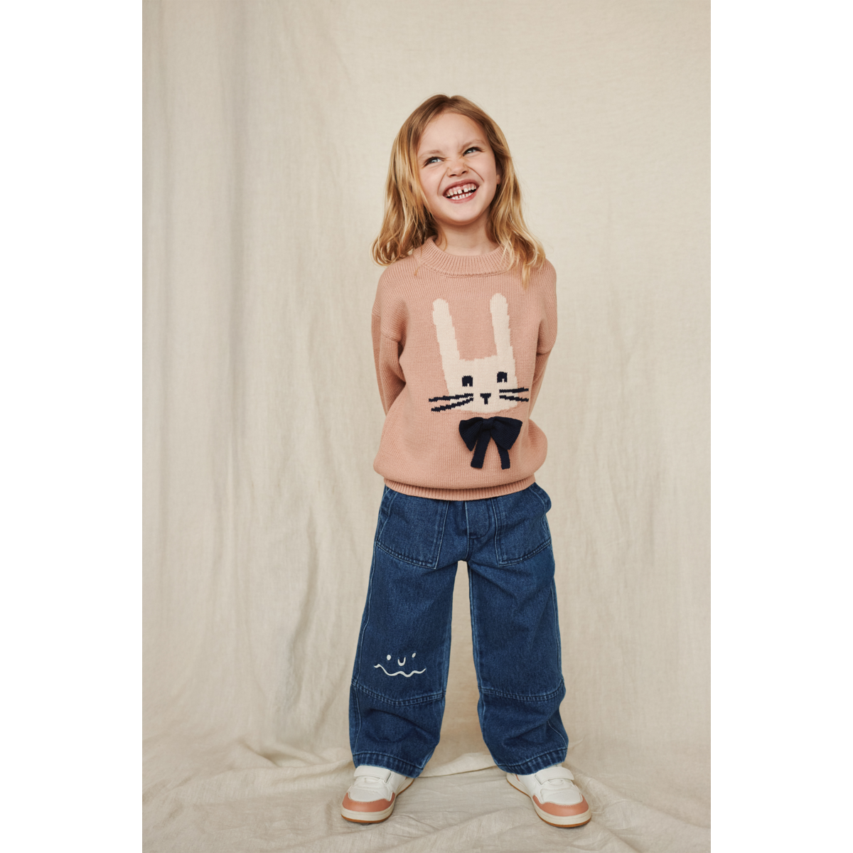 Liewood Orlane Knit Jumper - Rabbit / Pale tuscany - JUMPER