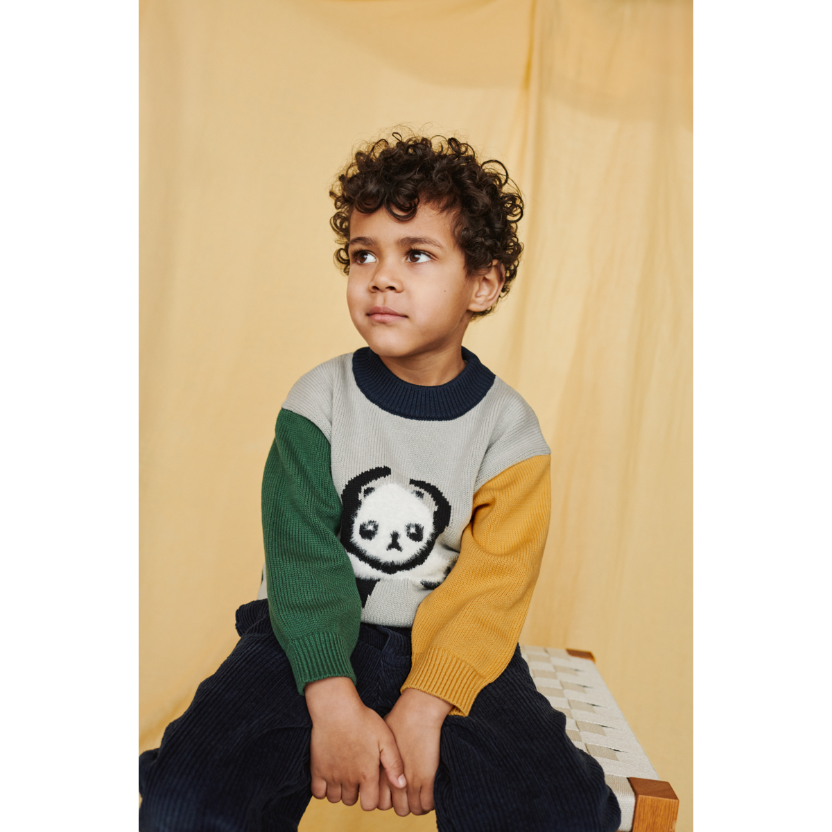 Liewood ORLANE Knit Jumper - Panda / Mist / Classic navy multi mix - JUMPER