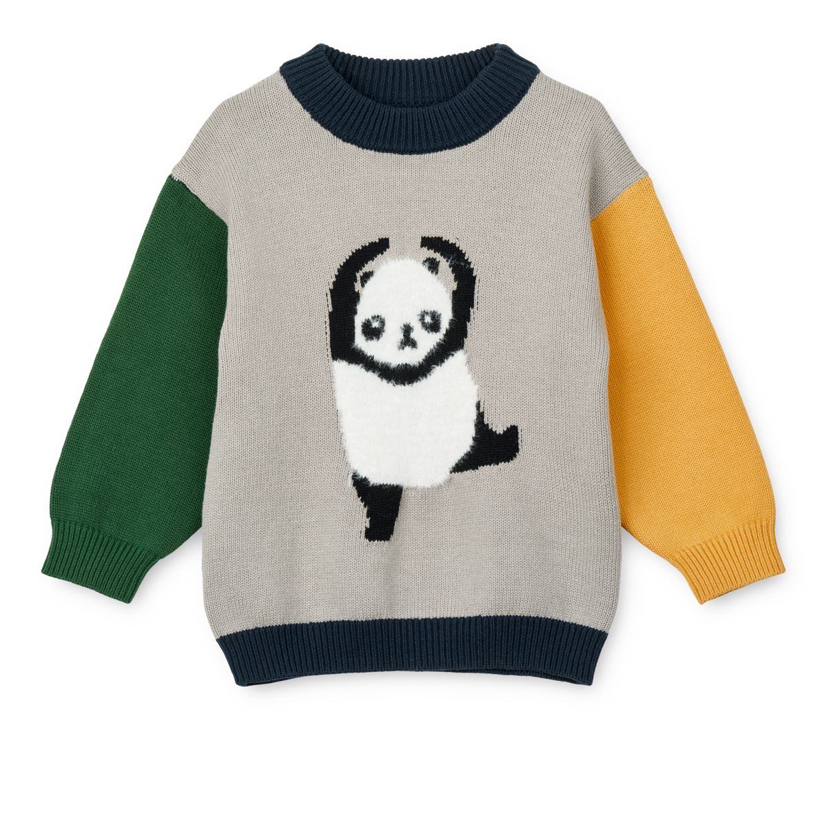 Liewood ORLANE Knit Jumper - Panda / Mist / Classic navy multi mix - JUMPER