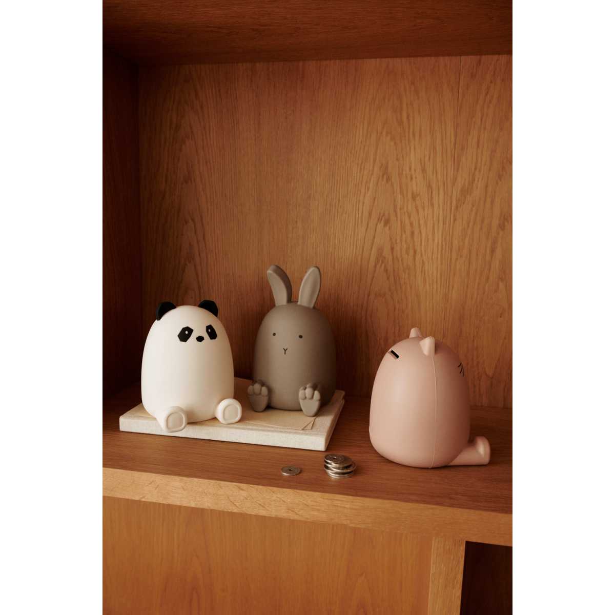 Liewood Palma Money Bank - Cat dark rose - MONEY BANK