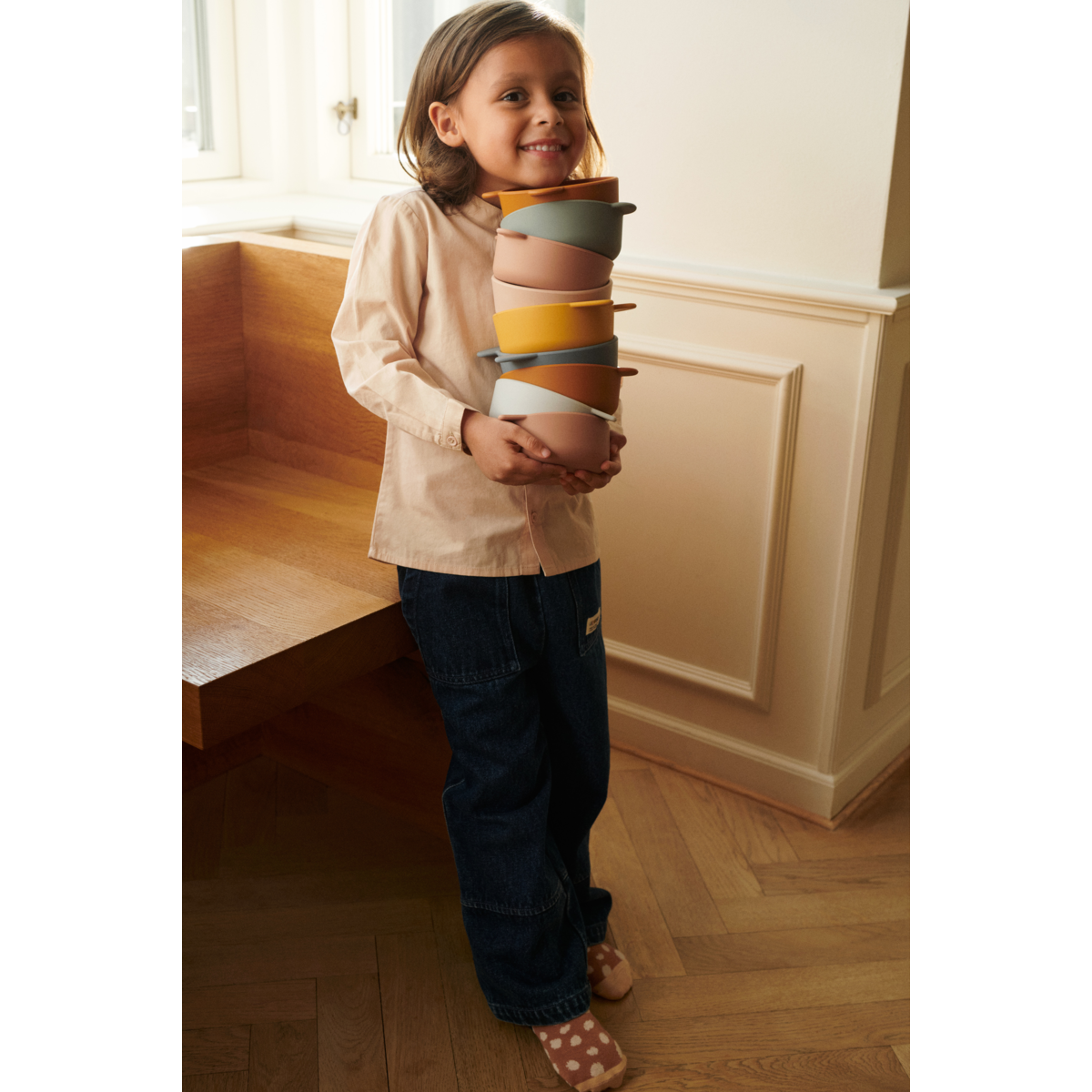 Liewood Iggy Silicone Bowls 4 Pack - Rose mix - BOWL