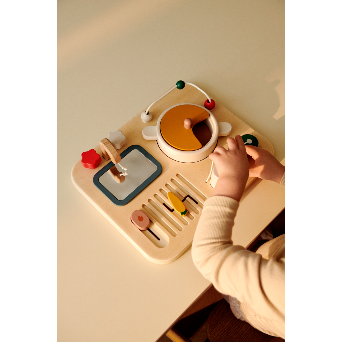 Liewood Magnus wooden play board - Sandy multi mix - MOTORICAL