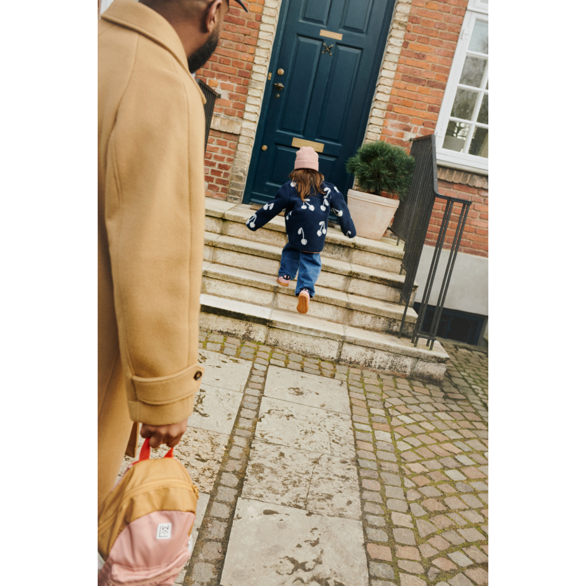 Liewood Noam Pile Jacket - Cherry blossom / Classic navy - JACKET