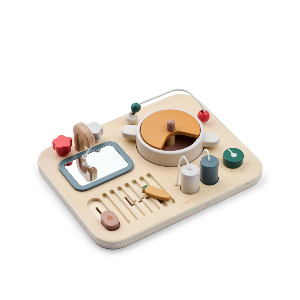 Liewood Magnus wooden play board - Sandy multi mix - MOTORICAL