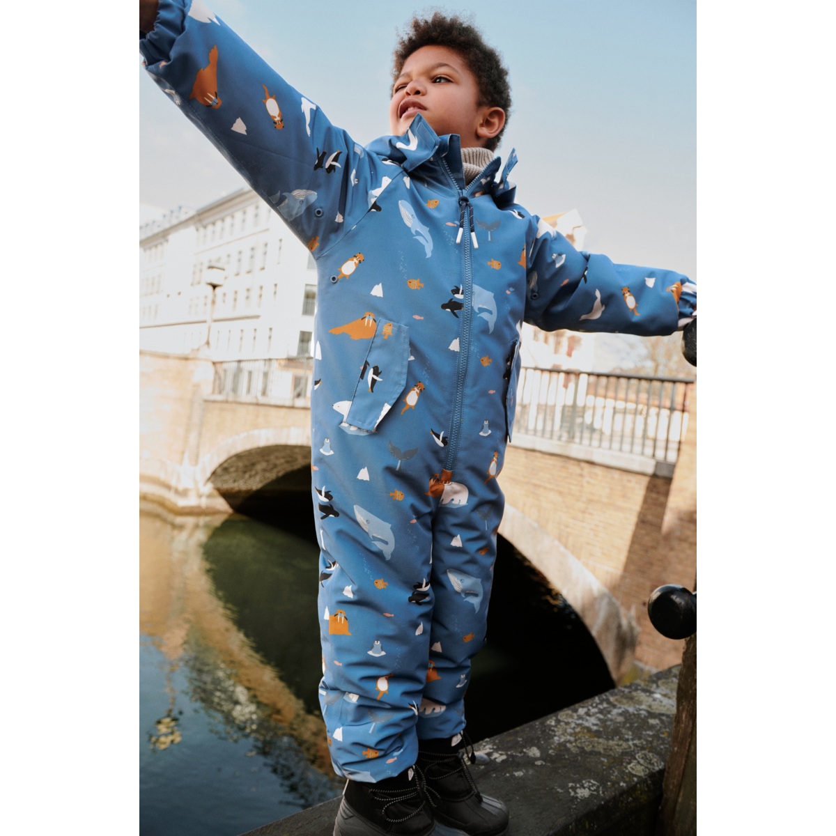 Liewood Maddy Snowsuit - Arctic Sea / Ocean view - SUIT