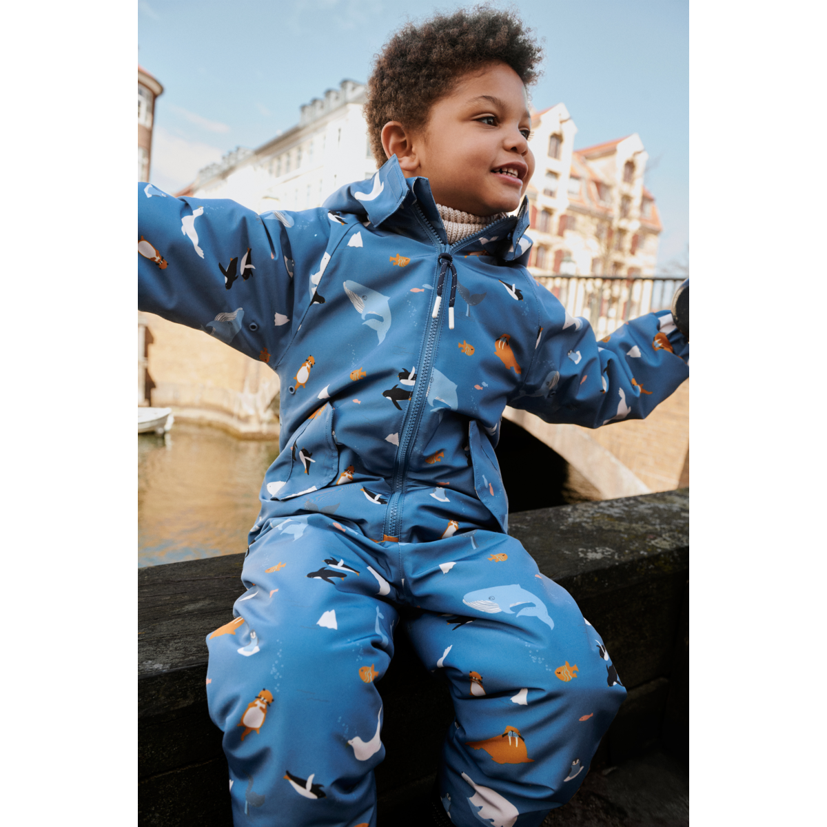 Liewood Maddy Snowsuit - Arctic Sea / Ocean view - SUIT