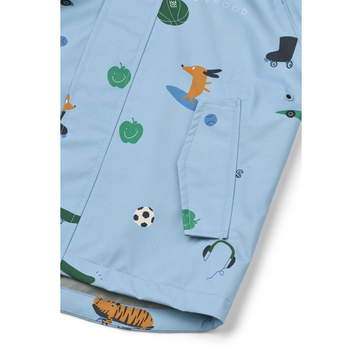 Liewood Pedia Rainwear Set - Fun / Beach blue - SET