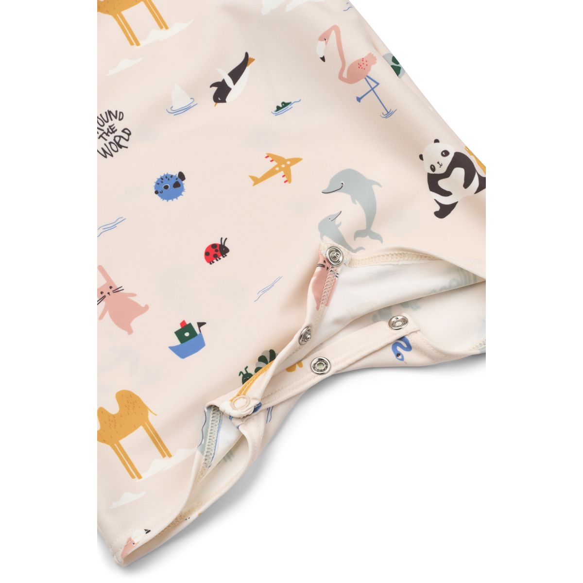 Liewood Thor Baby Swim Jumpsuit - Around the world / Sandy - SWIMSUIT