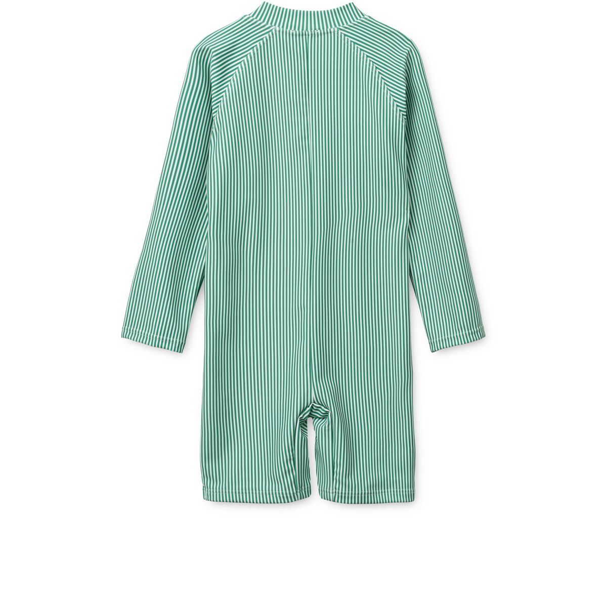 Liewood Max Striped long-sleeved Swim Jumpsuit - Bright garden / Creme de la creme - SWIMSUIT