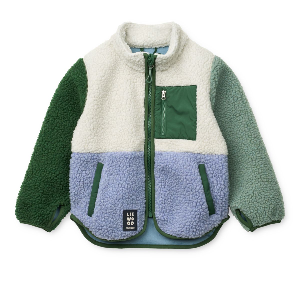 Liewood Nolan Pile Jacket - Dusty lavender multi mix - JACKET