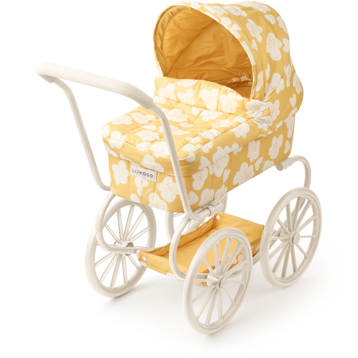 Liewood Adaline Doll Pram - Flower / Lemon yellow - PRETEND PLAY