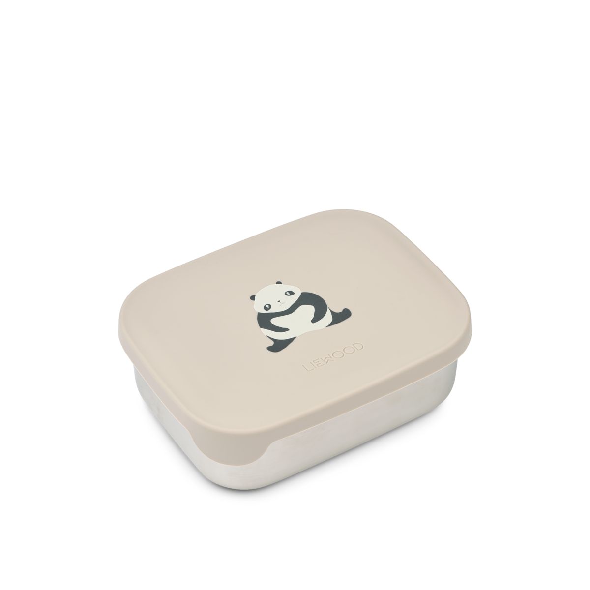 Liewood ARTHUR Steel Lunchbox - Panda / Sandy / dark grey - LUNCHBOX