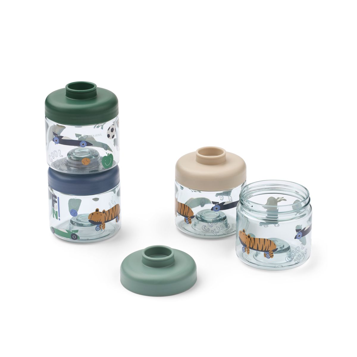 Liewood Dominique Baby Food Boxes - Fun / Beach blue - SNACKBOX