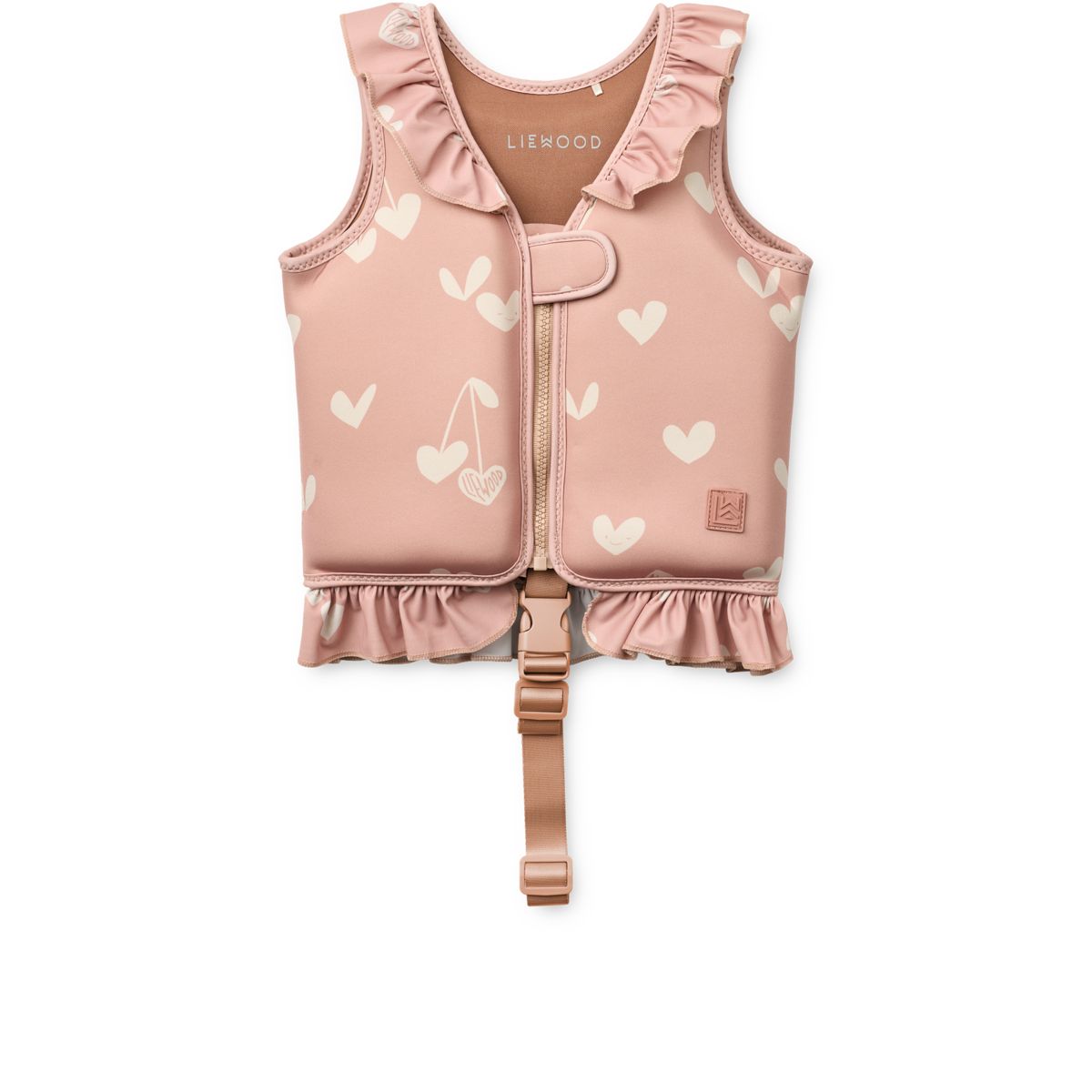 Liewood Dove Swim Vest with Frills - Sweethearts / Pale tuscany - SWIM VEST