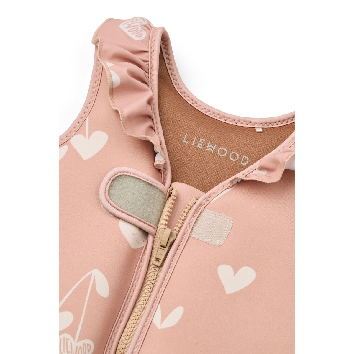 Liewood Dove Swim Vest with Frills - Sweethearts / Pale tuscany - SWIM VEST