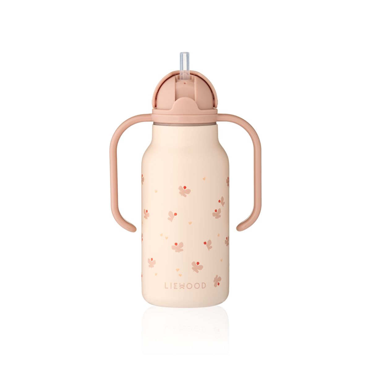Liewood KIMMIE Steel Water Bottle 250 Ml - Mini Butterfly / Apple blossom - WATER BOTTLE