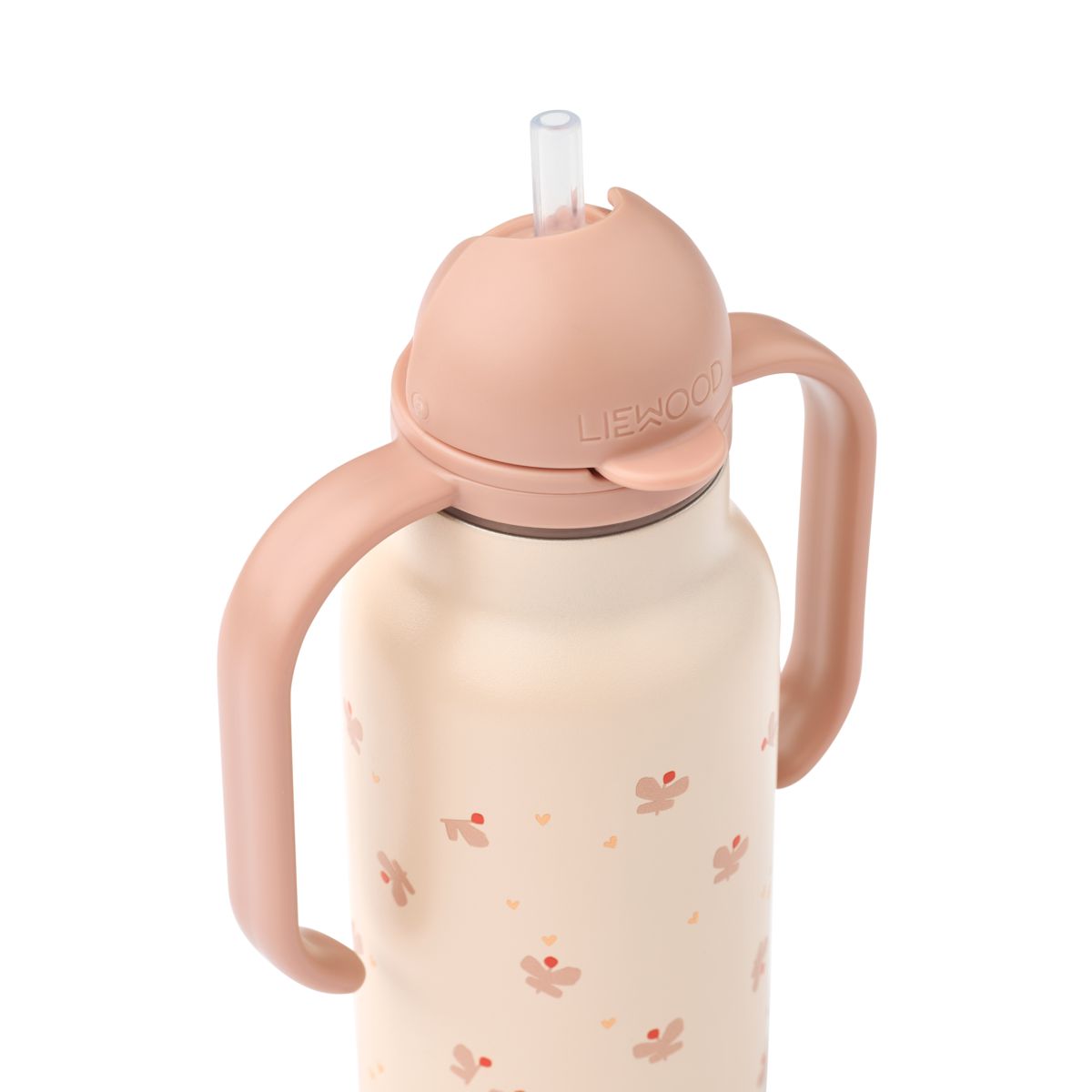 Liewood KIMMIE Steel Water Bottle 250 Ml - Mini Butterfly / Apple blossom - WATER BOTTLE