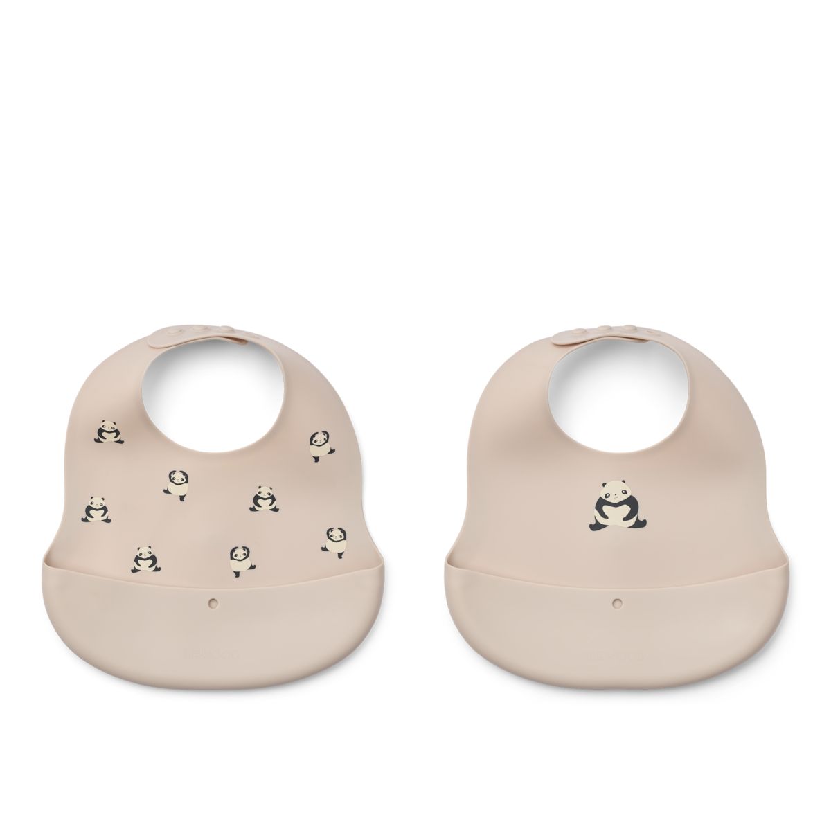 Liewood Ember Printed Bib 2-pack - Panda / Sandy - BIB