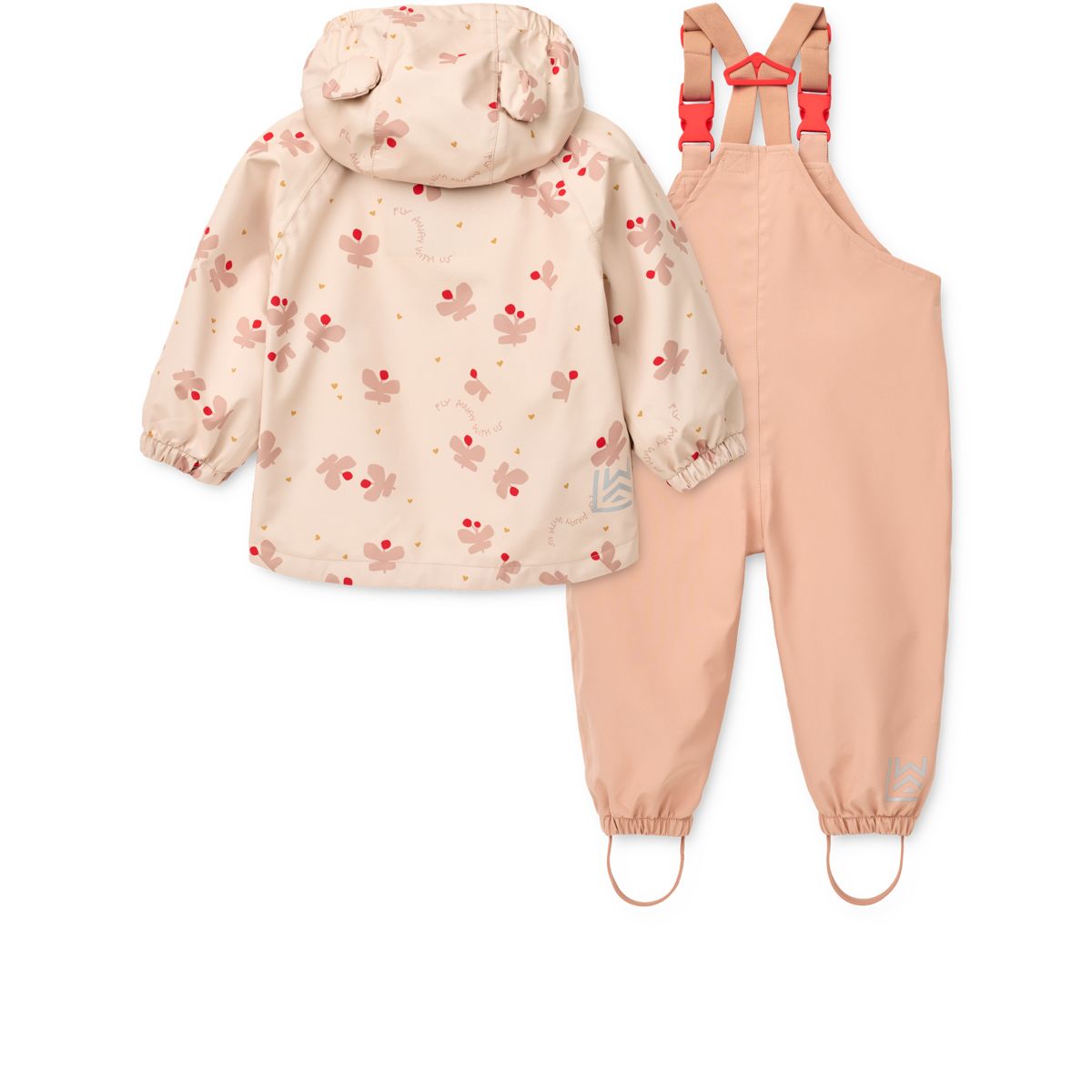 Liewood MANU Toddler Rainwear Set - Butterfly / Apple blossom - SET