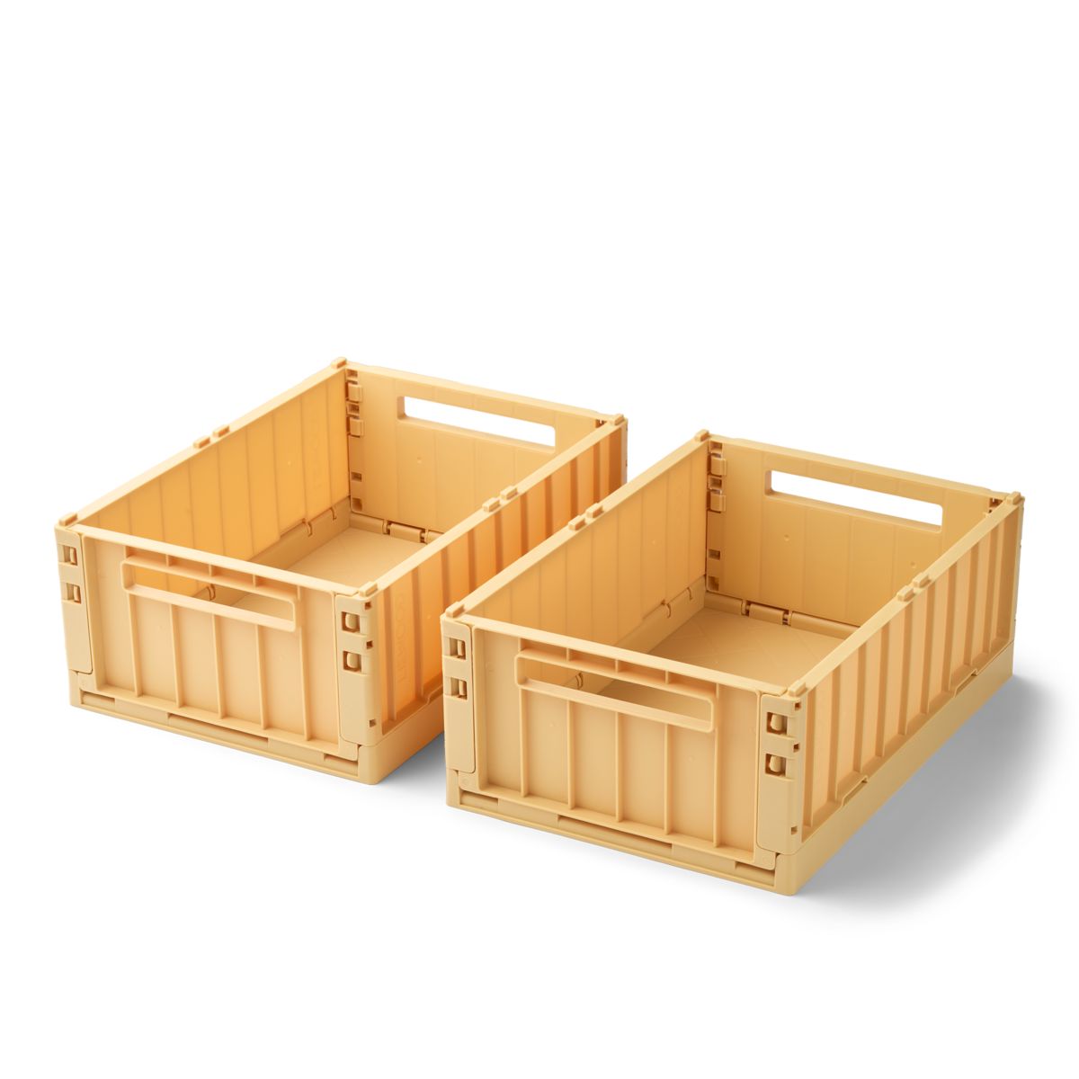 Weston Medium Storage Box 2-Pack - Lemon yellow