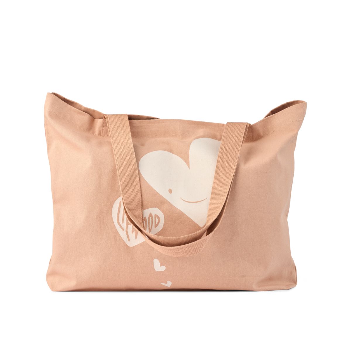Liewood Large Tote Bag - Hearts / Pale tuscany - TOTEBAG