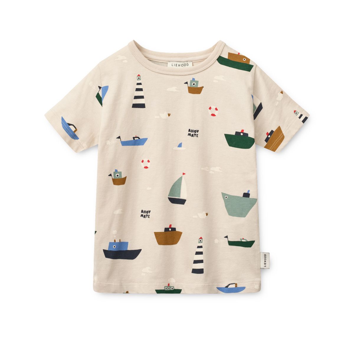 Liewood Apia Printed Short-sleeve T-shirt - Sailing / Sandy - TSHIRT