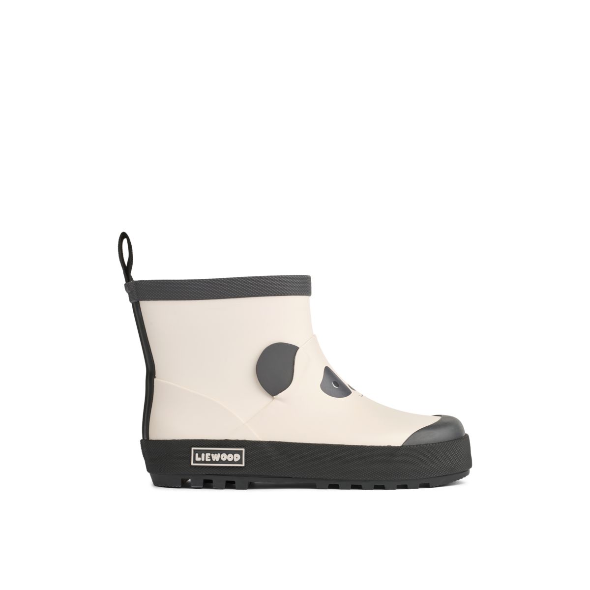 Liewood Tekla Short Panda Rain boots - Sandy / Dark grey - RUBBER BOOTS