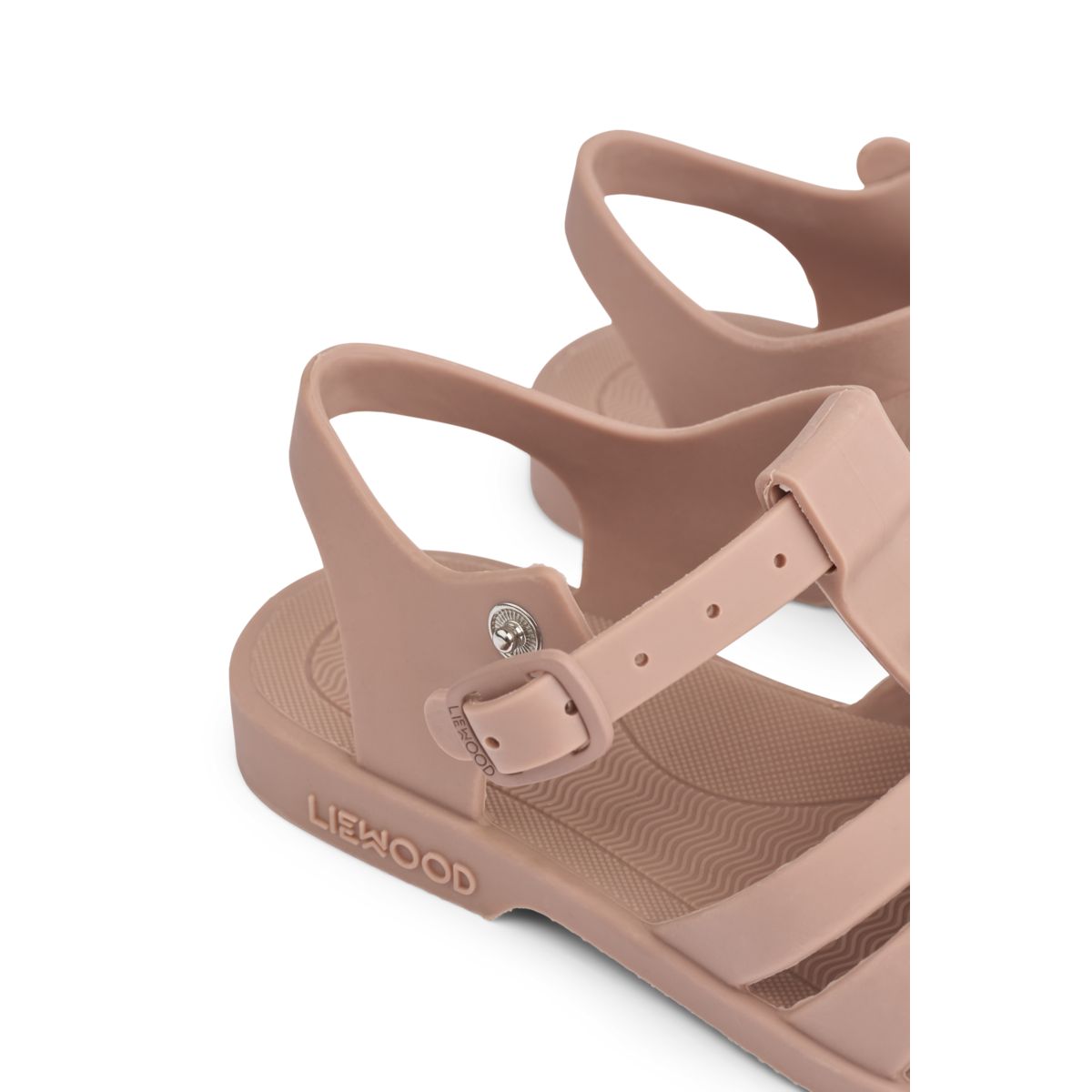Liewood Bre Beach Sandals with Charms - Peach / Dark rose - BEACH SANDALS