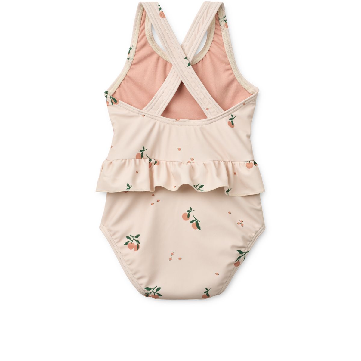 Liewood Amara Baby Printed Swimsuit - Peach / Sea shell - SWIMSUIT