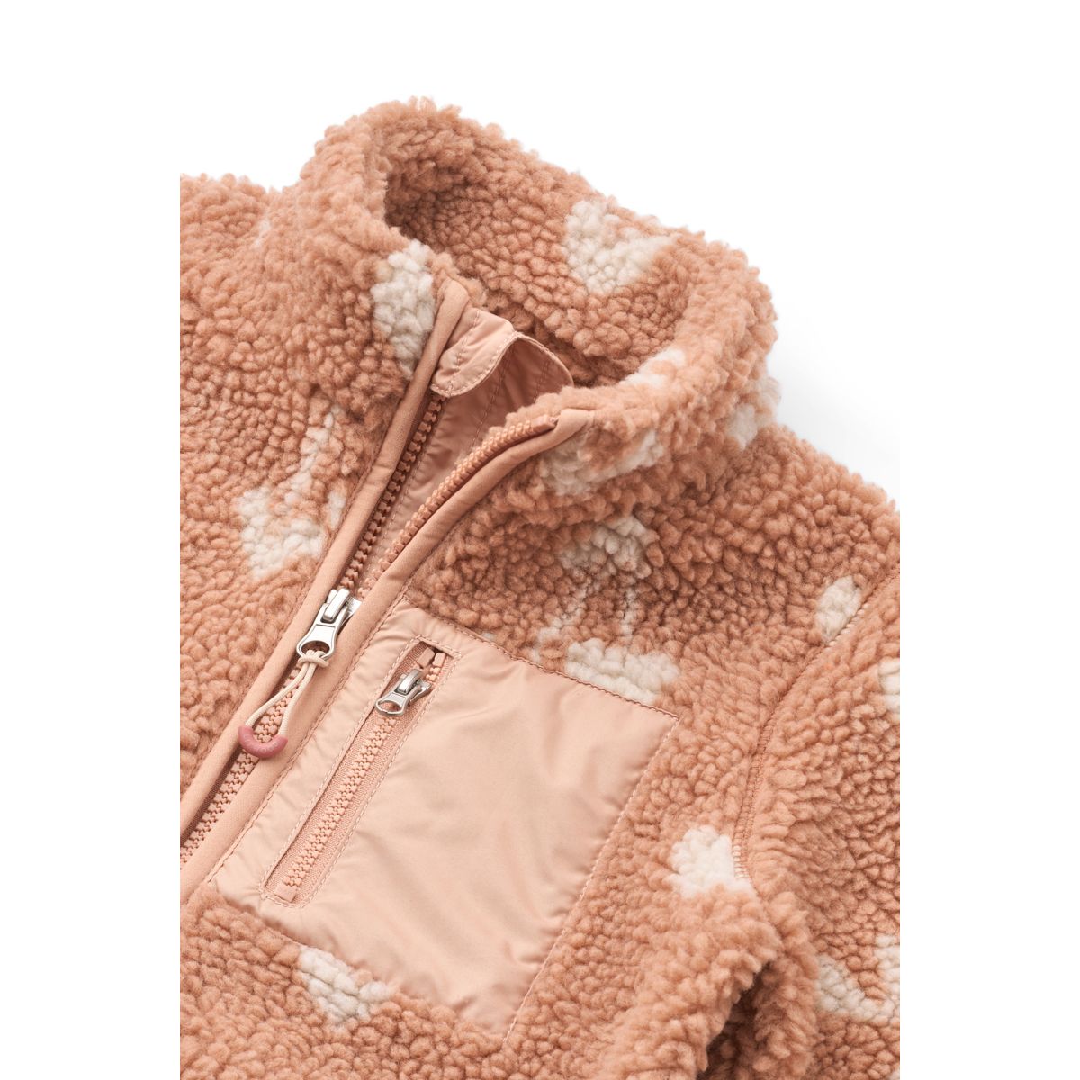 Liewood Nolan Pile Jacket - Sweethearts / Pale tuscany - JACKET