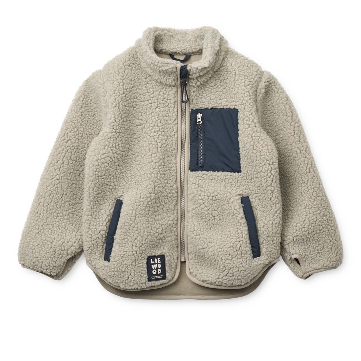 Liewood Nolan Pile Jacket - Mist - JACKET