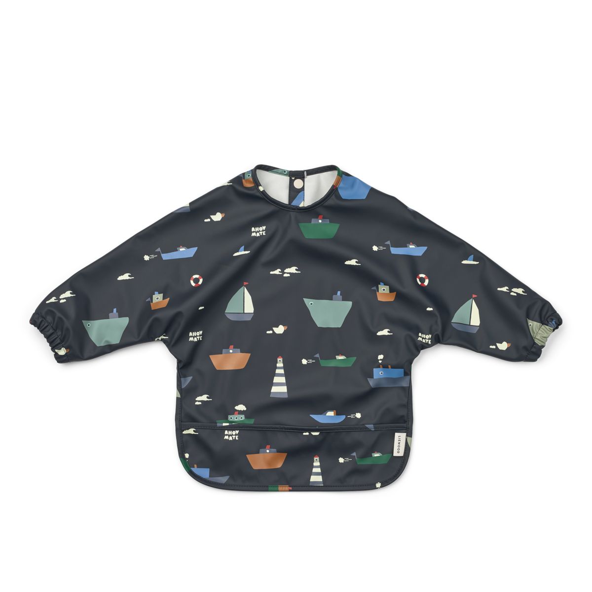 Merle Printed Cape Bib - Sailing / Classic navy