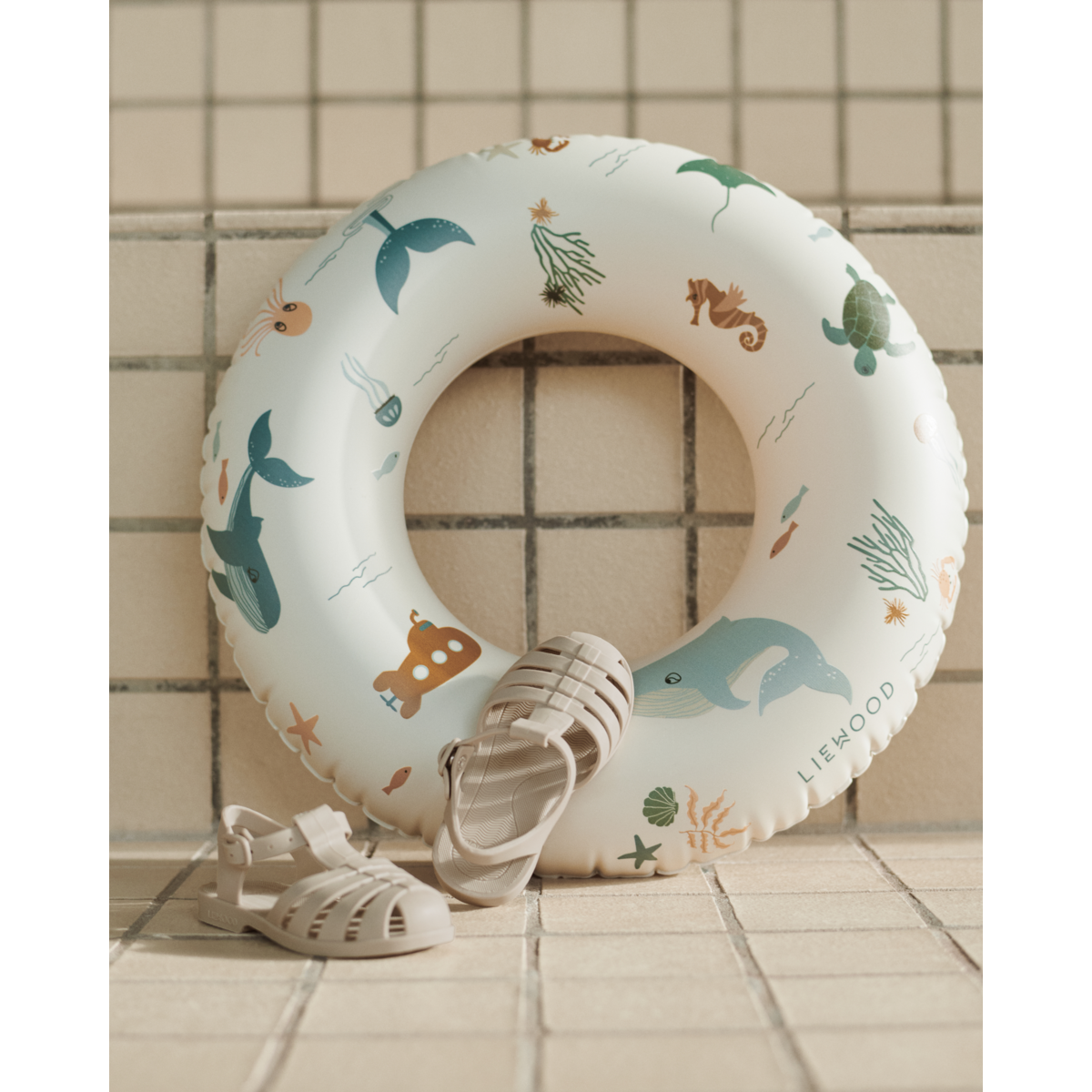 Liewood Baloo Small Swim Ring - Sea creature / Sandy - SWIM RING