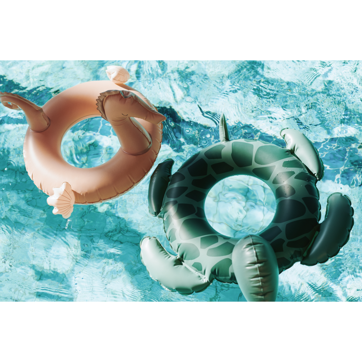 Liewood Phoebe Turtle Swim Ring - Faune green - SWIM RING