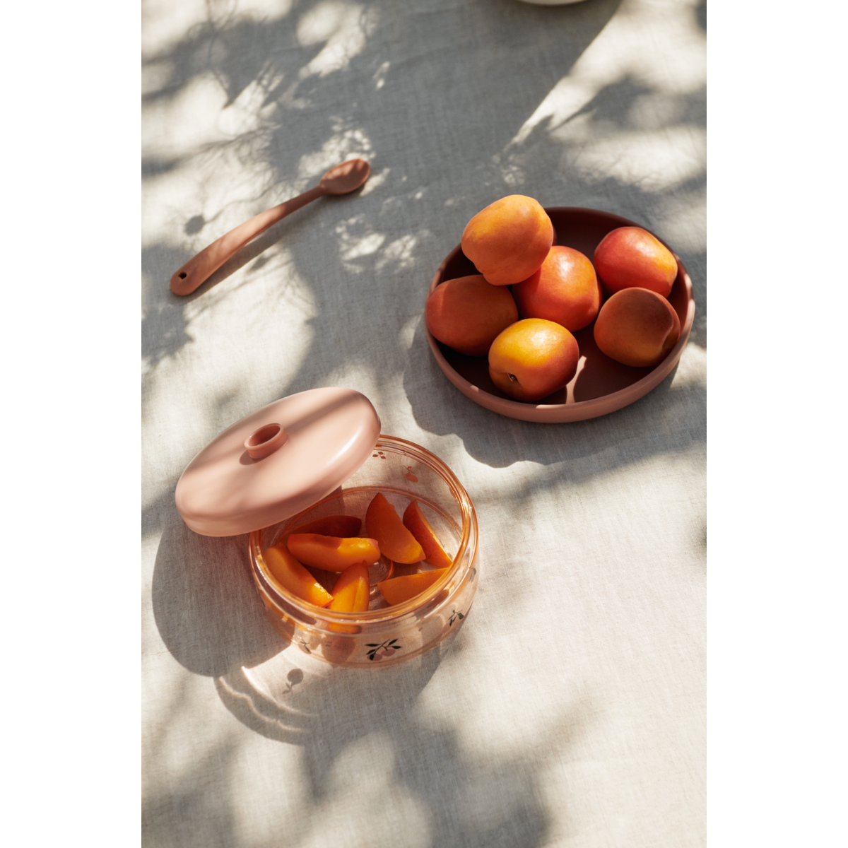 Liewood Dominique Baby Food Boxes 500 ml - Peach / Sea shell - SNACKBOX